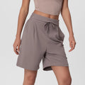 SHINBENE Custom Biker Shorts Women's Casual Waist Drawstring Sweat Shorts Gym Running Track Shorts