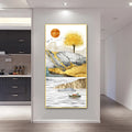 Home Decoration Chinese Abstract Painting Morden Rich Tree and Mountain for Kitchen
