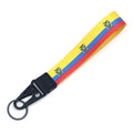 New Design Ecuador Flag Wrist Lanyard Key Chain Country Flag Wrist Lanyard Short Wristlet Straps