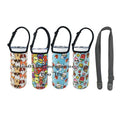 Custom Camping Bottle Carrier Holder Bag Insulated Neoprene 20oz Skinny Tumbler Cup Holder Sleeve With Adjustable Strap