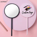 Custom Logo Mini Portable Travel Makeup Mirror Lighted Cosmetic Hand Held Mirror for Women Personalized Features
