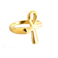 Wholesale Fashion Stainless Steel Egyptian Allah Cross Charm Finger Ring Jewelry Rings Men and Women China Manufacturer Supplier