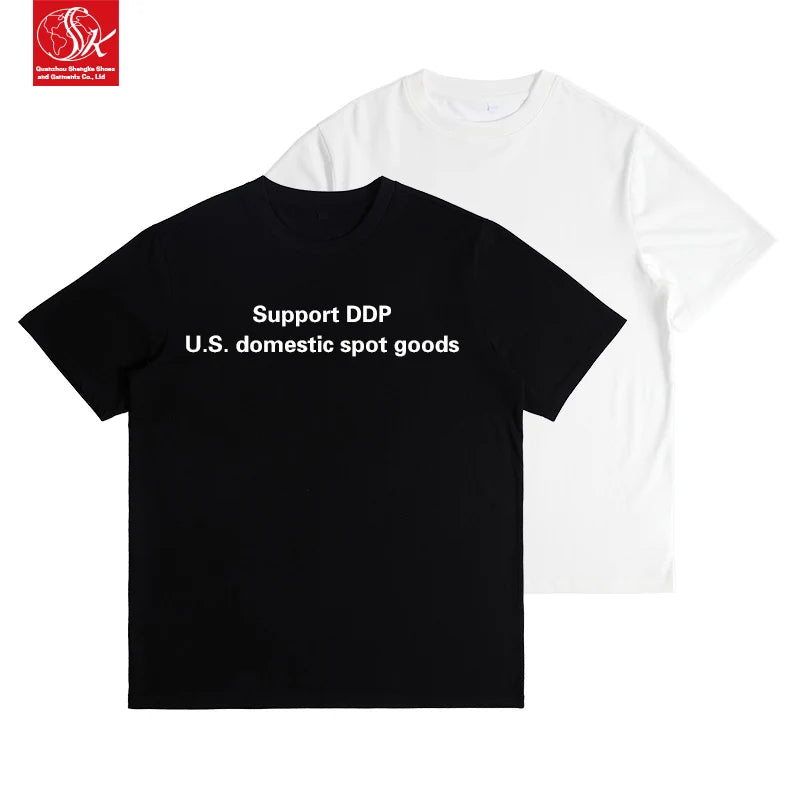 SK Wholesale 100% Cotton Men's T-Shirts High Quality Breathable Oversized Solid Knitted O-Neck Short Sleeve Hip Hop Anti-Wrinkle MegaBDM
