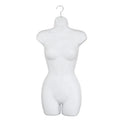 Factory Supply Cheap Torso Half Shinny and Matte Black or White Underwear Shop Female Hanging Plastic Mannequins