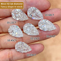 Messi Gems 1CT 2CT 3CT 4CT 5CT D VVS-VS CVD Fancy Pear Cut Loose Lab Grown Diamond for Custom Jewelry