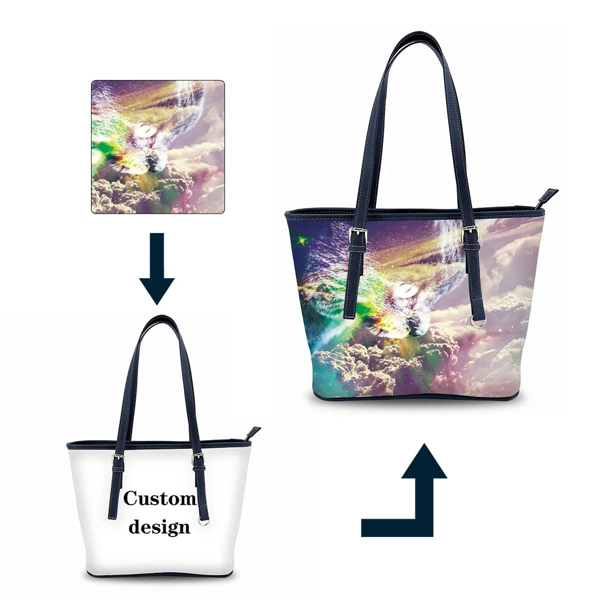 Designer Custom Logo Handbag Fashion Totes Bag Designer Ladies Handbag Women Bags Handbag Luxury Lightweight