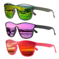 Wholesale Polarized Vintage Square Sunglasses Unisex Uv400 Blue Bulk Mirror Sunglasses