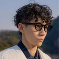 Super Light Japanese Ins Net Red Personality Luxury Fashion Retro Round Frame Sunglasses