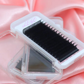 Lash Trays Wholesale 07 D Curl Lash Extension Supplies Cashmere Lash Extensions Dark Black Matte Eyelash Extension