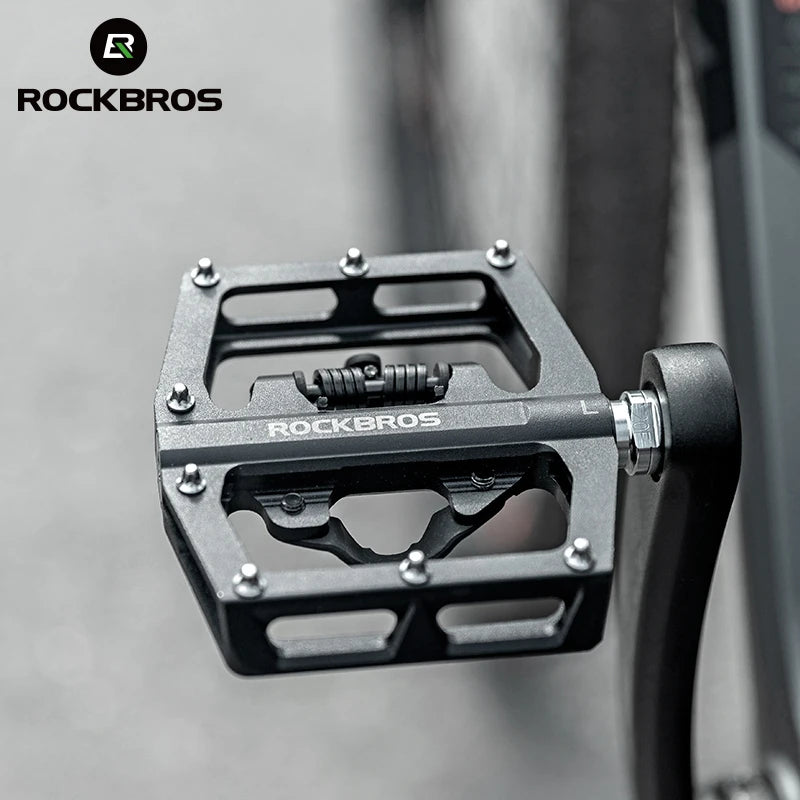 ROCKBROS Alloy Platform Pedal Mtb Bicycle Pedal Cycle Mountain Road Bike Pedals Parts