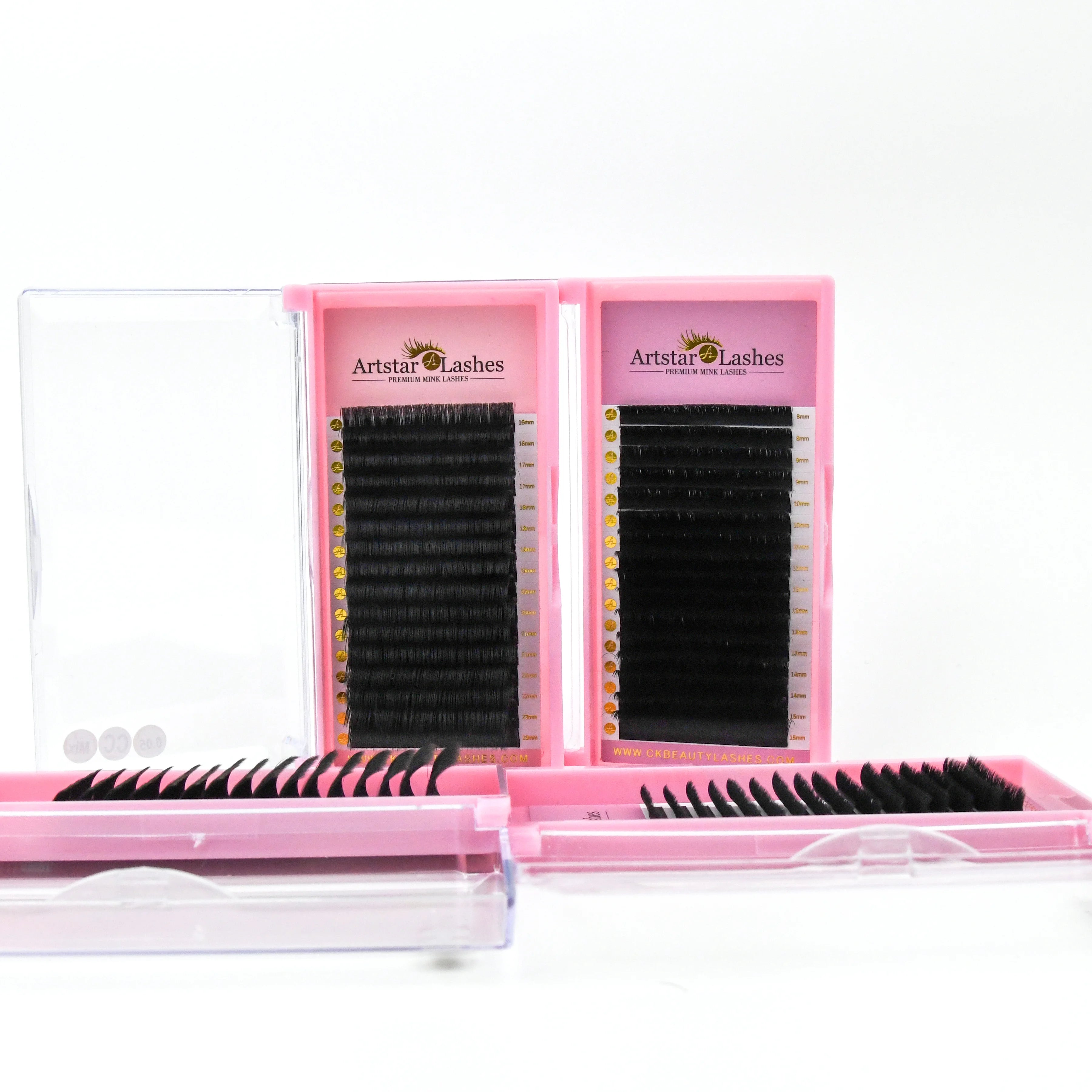 Wholesale 0.03 0.05 0.07mm 7-23mm J B C CC D DD Curl Auto Fan Blooming Lash Easy to Make Fans Eyelash Extension
