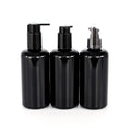 Fashionable 200ml Violet Glass Essential Oil Bottle with Pump Sprayer for Skin Care Serum & Face Cream Crown Cap Screen Printed