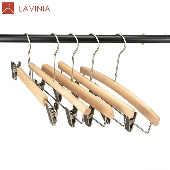 Manufacturer Custom Non slip Wood Hangers for Wedding Hanger Luxury Garment Coat Suit Wood Hangers