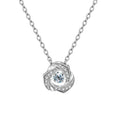 2025 Trendy Diamond Moissanite Clover Windmill Pendants 0.5ct Carat  With Real 925 Sterling Silver Chain for Women Best Gift