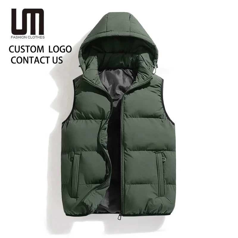 Liu Ming Winter New Design Products Men Casual Fashion Outerwear Windproof Hoodies Jacket Vest Waistcoats