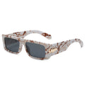 European American UV400 Rectangular Sunglasses for Men Women Children Small Frame PC with Cross-Border Comfort