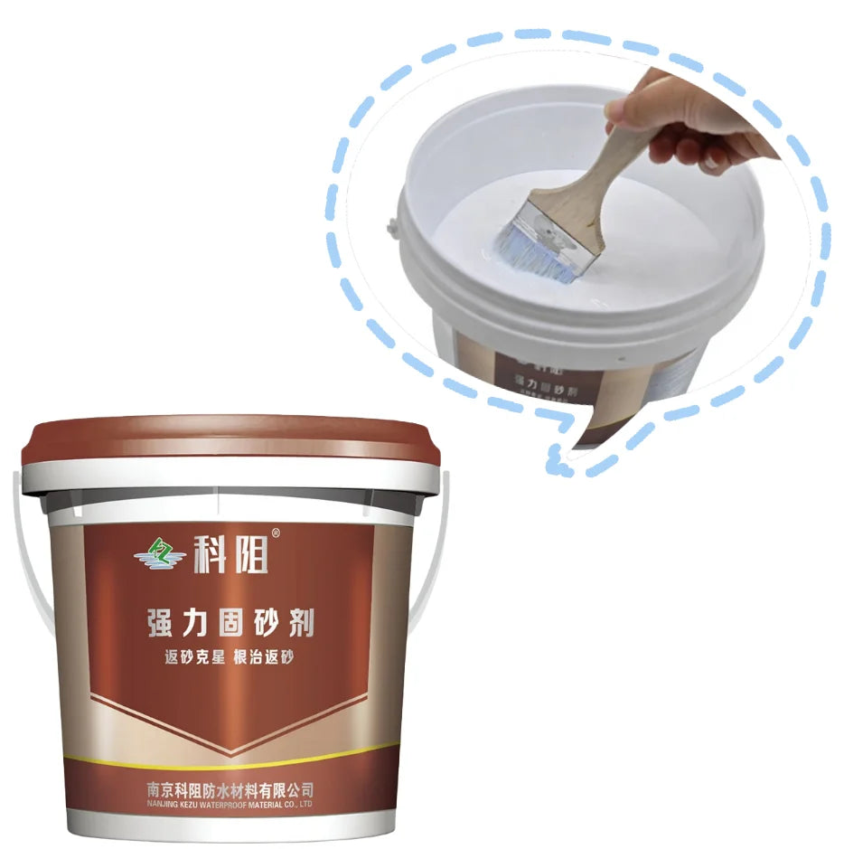 High Permeability Polymer Emulsion Reinforcement of Concrete Mortar Layer Sand Consolidation Agent
