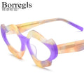 Borregls Colorful Matte Acetate Glasses Women Brand Design 2025 New Cat Eye Eyeglasses Cateye Spectacle Optical Eyewear 19291