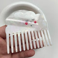 ZiTeng 7.5cm Anti-Static Acetic Hair Comb Cute Cloud Design with Customizable Logo Color European and American Style