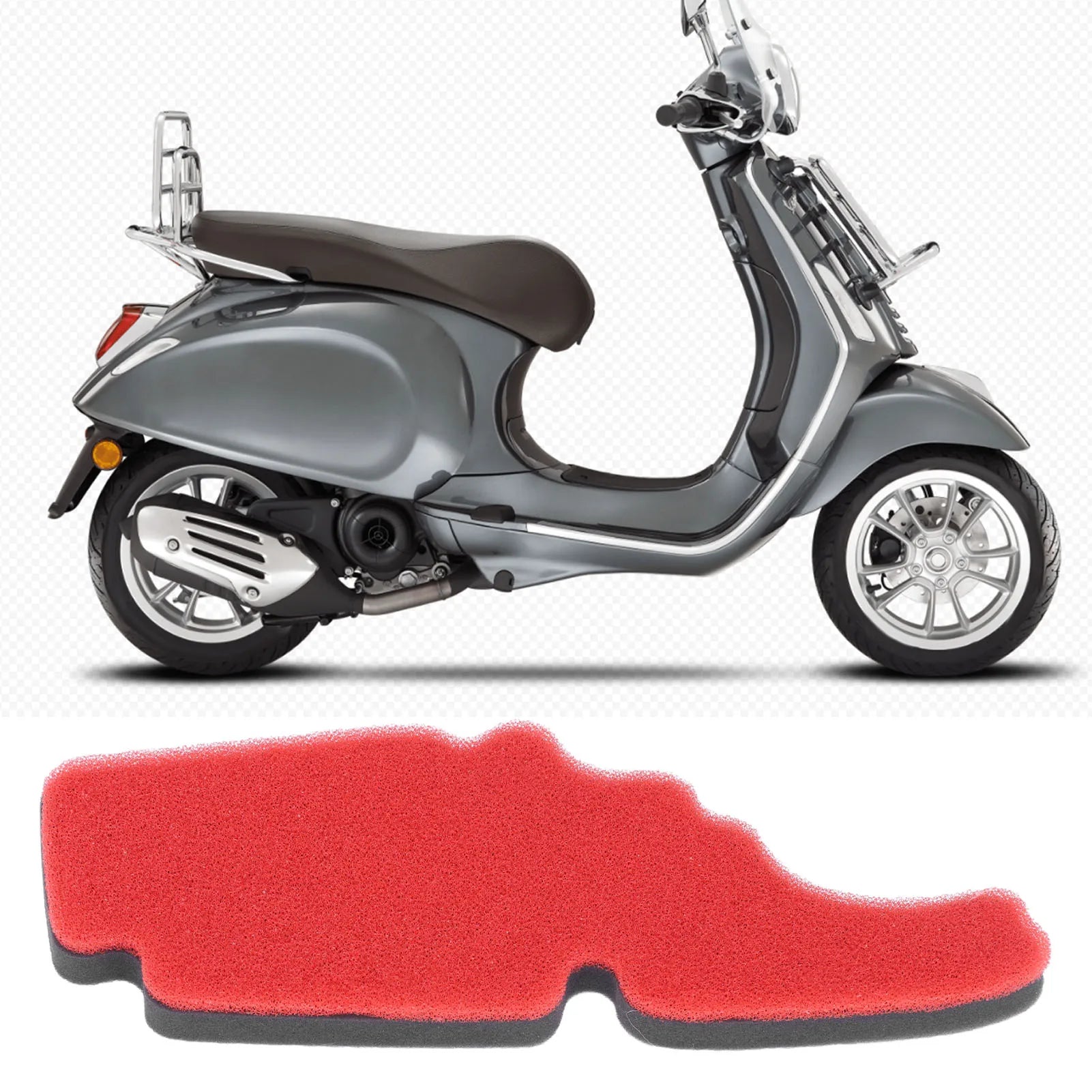 Motorcycle Air Filter Element Sponge – Replacement for Vespa Primavera 50 / LX 150 / LXV / S150 – EU Local Stock