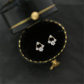 Gold Plated Sterling Silver European Luxury Earrings Jewelry Stud Earrings
