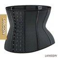Wholesale Women's Sexy Colombian Latex Breathable Waist Trainer Body Shaper 9 Steel Boned Corset Medium Control Padded Buttocks