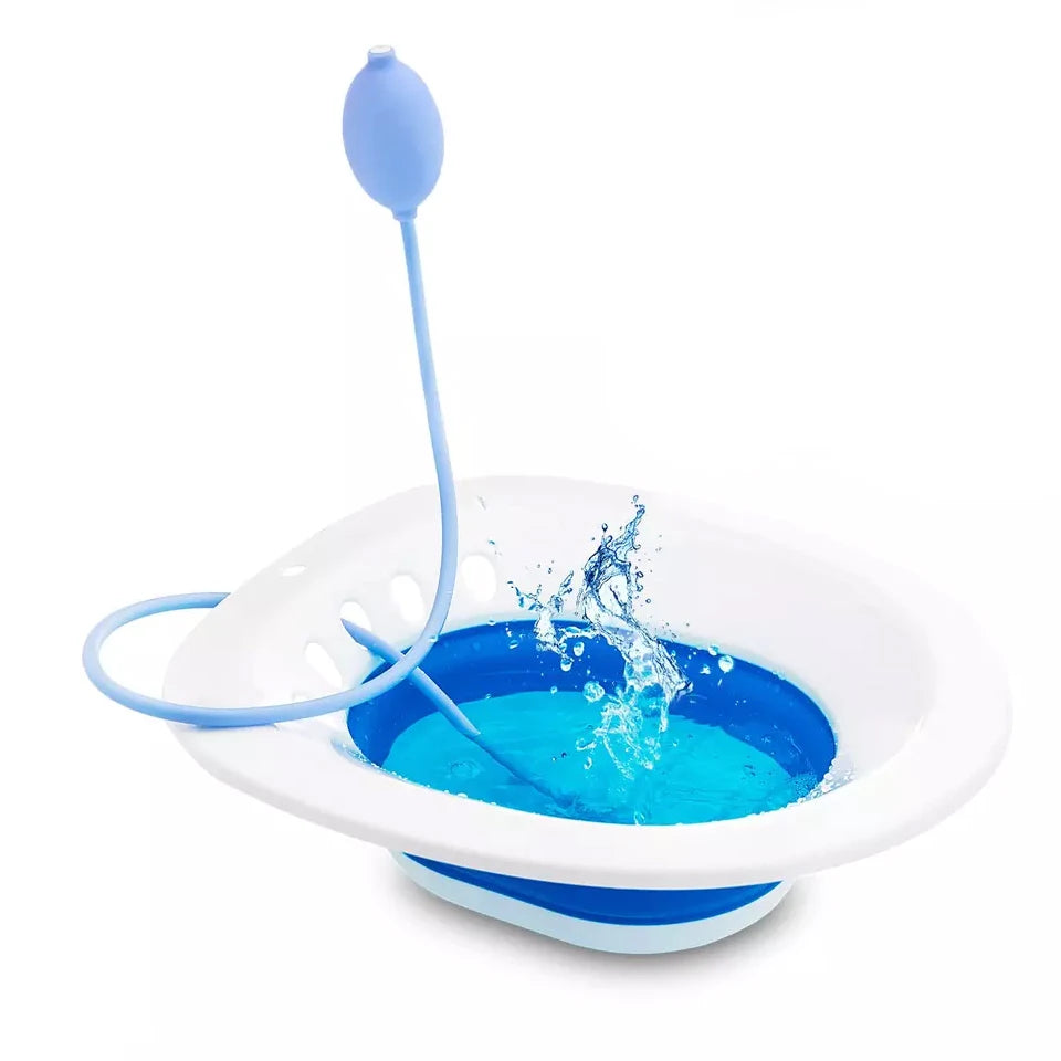 Factory Toilet Perineal Soaking Bath Homorrhoidal Relief Female Vaginal Steaming Washing Foldable Sitz Bath