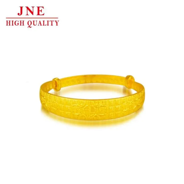 Baifu Push-Pull Simulated Vietnam Alluvial Gold Plated Jewelry Wedding Gift Gold-Plated Copper Bracelet Women's