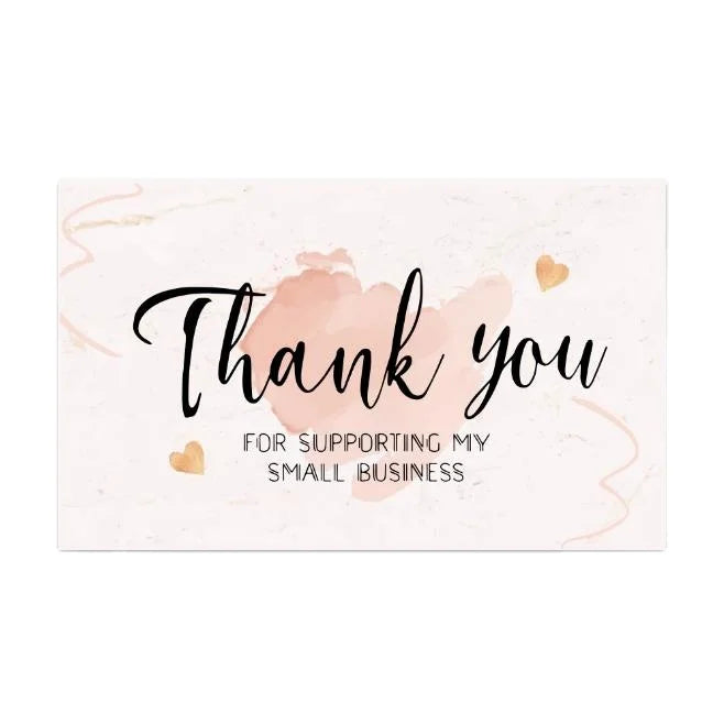 Card Paper Custom Postcard Printing Thank You for Your Order Card Greeting Cards for Small Business Clothing Paper Tag