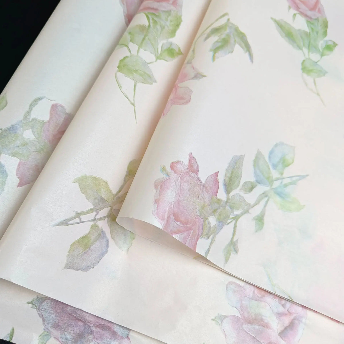 Luxury Vintage Floral Sydney Cotton Paper Resin-Coated Ins Printed Tissue for Christmas Gift Wrapping Photo Frame Candle