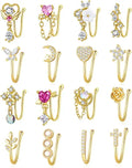 Gaby Heart Fake Nose Ring Nose Cuff CZ Fake Piercing Nose Clip for Women Wholesale Body Piercing Fashion Jewelry