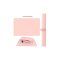 Pink Nail Art Table Mat Foldable Nail Art Hand Rest Pad for Nail Arm Rest Cushion Soft Microfiber Leather Nail Mat