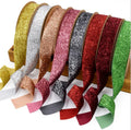 Okay Hot Selling 2.5cm Stage Decoration Glitter Ribbon With Shiny Silk Non Elastic Velvet Ribbons 10m for Gift Decoration MegaBDM