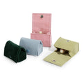 Arch Velvet Jewelry Storage Boxes Portable Travel Case with Snap Clasp Ring Earring Holder Gift Jewelry Box