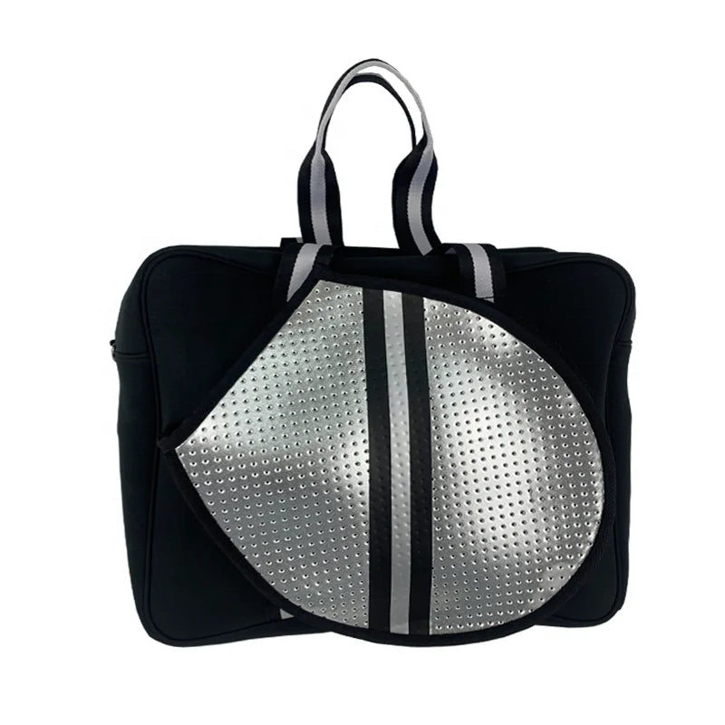2023 Custom Black Neoprene Tennis Duffel Bag Tote Multipurpose Customizable Product
