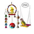 Hot Sales Pet Parrot Love Bird Chew Swing Bird Toy Set Stuffed Large Bird Perch Stand/ MegaBDM