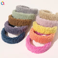 QIYUE New Women Fashion Hair Accessories Fancy Wide Side Fur Plush Lambswool Wool Headband for Girls