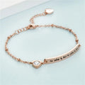 Orthodox Trendy Letter Bracelet-Surgical Steel Fashion Jewelry for Wedding and Gift
