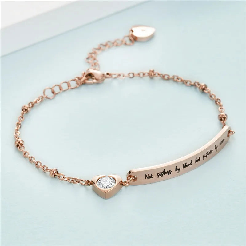 Orthodox Trendy Letter Bracelet-Surgical Steel Fashion Jewelry for Wedding and Gift