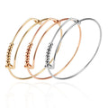 DIY Fashion Custom Alex Steel Wire Bracelets Adjustable Expandable Titanium Steel Bangle Bracelet