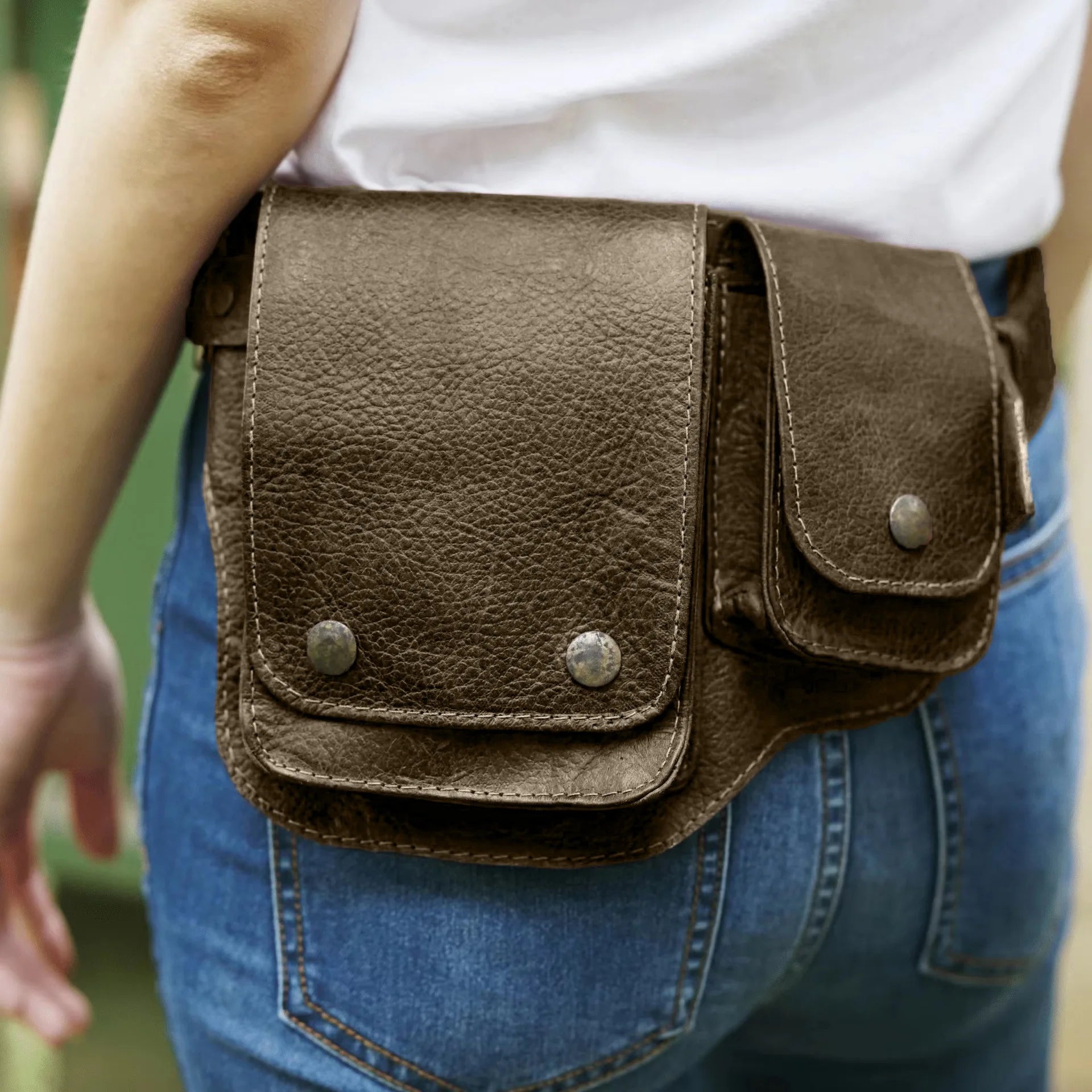 Medieval Renaissance Waist Belt Bag Adult Knight Pirate Cosplay Leather Vintage Pocket Belt Clothing Bag