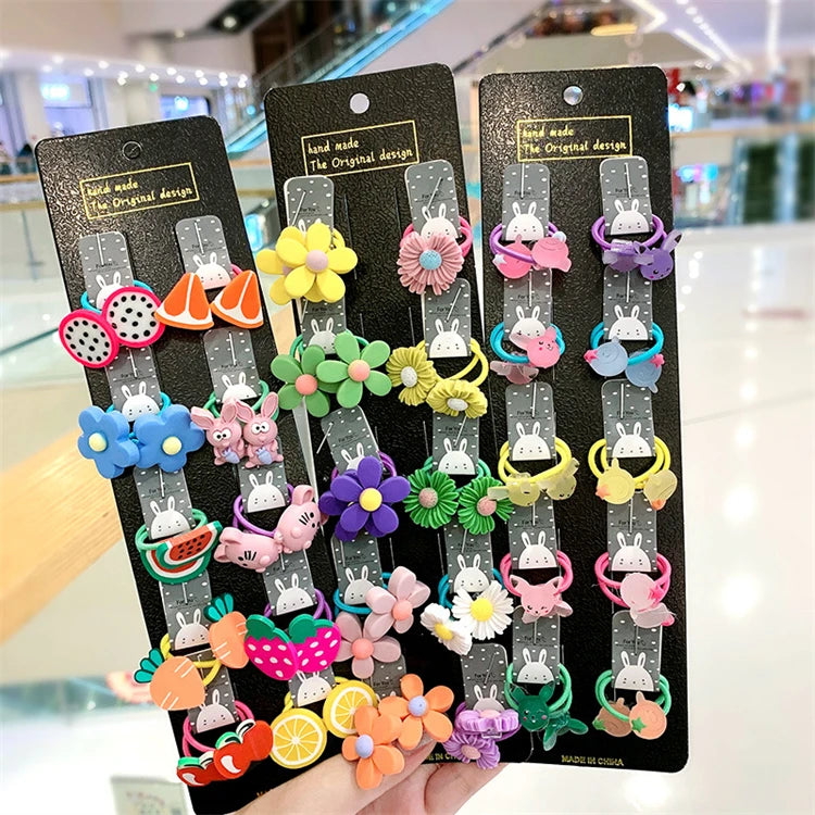 Baby Hair Pricks Elastic Rubber Band Trumpet Rubber Band Girl's Headband Children's Headdress