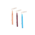 L Shape Mini Reusable Toothpick Steel Wire Tooth Dental Brush Push Detachable Interdental Brush