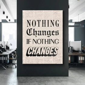 Motivational Canvas Oil Painting Poster-Waterproof & Eco-Friendly Custom Size Office Wall Art Home Decor