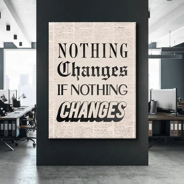 Motivational Canvas Oil Painting Poster-Waterproof & Eco-Friendly Custom Size Office Wall Art Home Decor
