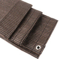 Popular Thicken Chocolate Brown 1.5x2m HDPE Privacy Net for Garden Fence
