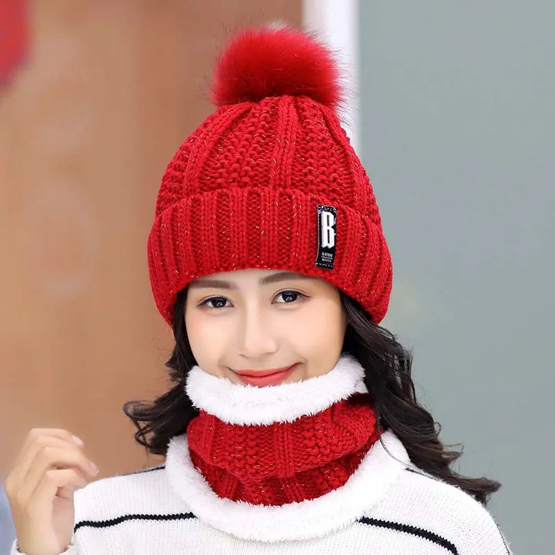 Wholesale Luxury Satin Lined Sleep Cap Beanie Unisex Famous Brand Winter Warm Knit Slouchy Beanie Hat Letter Pattern Snood Caps