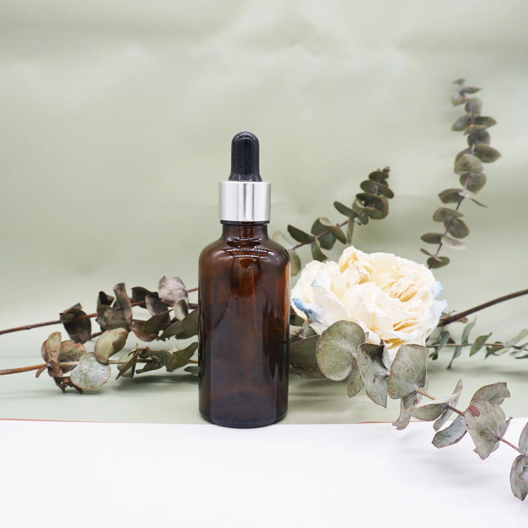 30ml 1oz Amber Essential Oil Glass Dropper Bottles Face Skin Care Packaging  Cosmetic Serum Bottle With Dropper