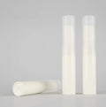 High Quality Small PP Lipgloss Tube Round White Lipstick Tube Plastic Lip Gloss Container 4g