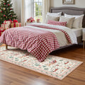 Modern Long Runner Rug 2'x6' Anti-Slide Soft Velvet Carpet Machine Made Washable Kitchen Entryway Carpet Classical Design for